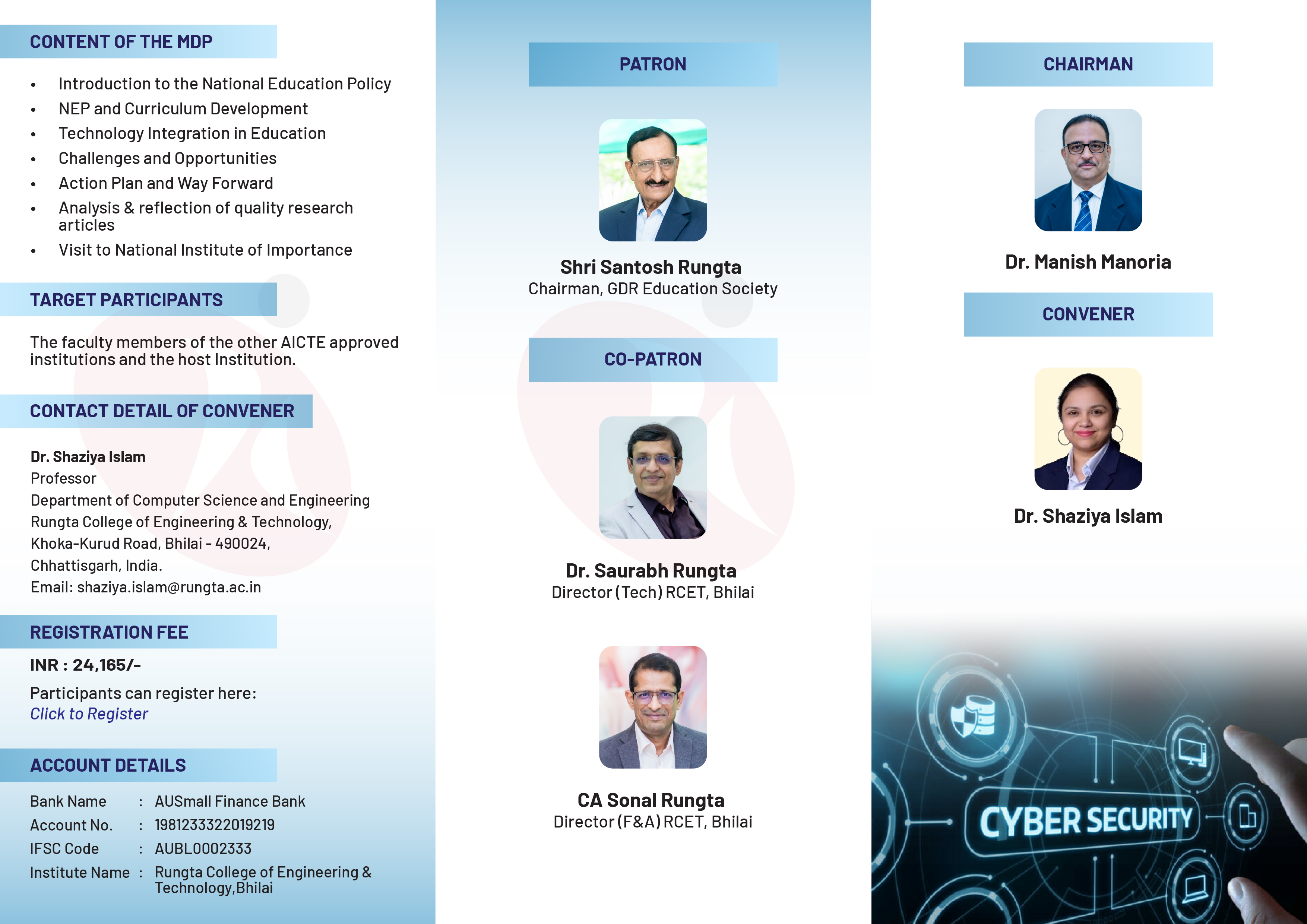 Management Development Program in Strategic Cyber Security Management